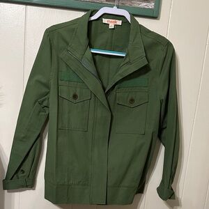 Mazik Forest Green Military-Style Jacket